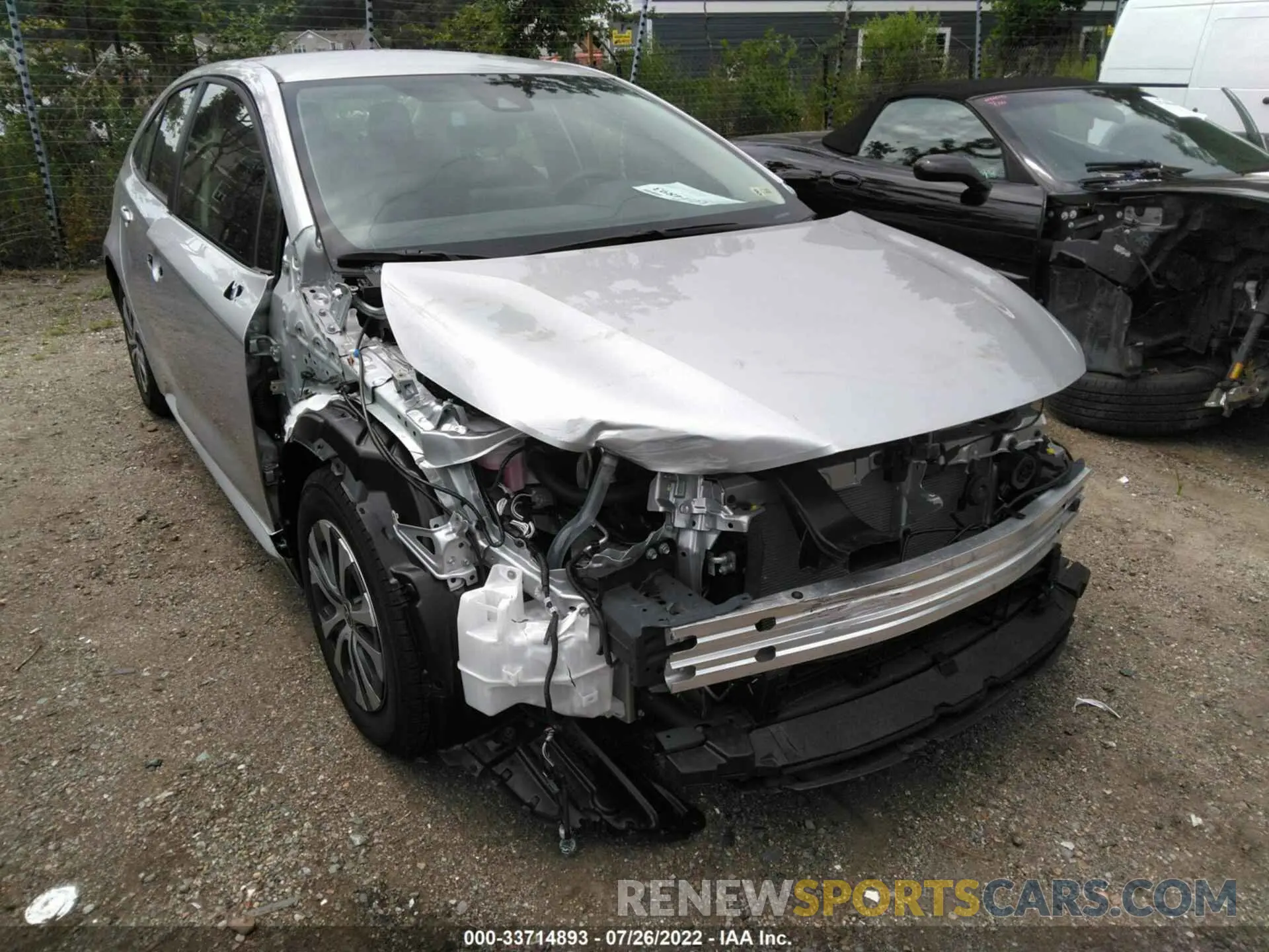 6 fotografías del automóvil dañado JTDEAMDE0NJ038295 TOYOTA COROLLA 2022