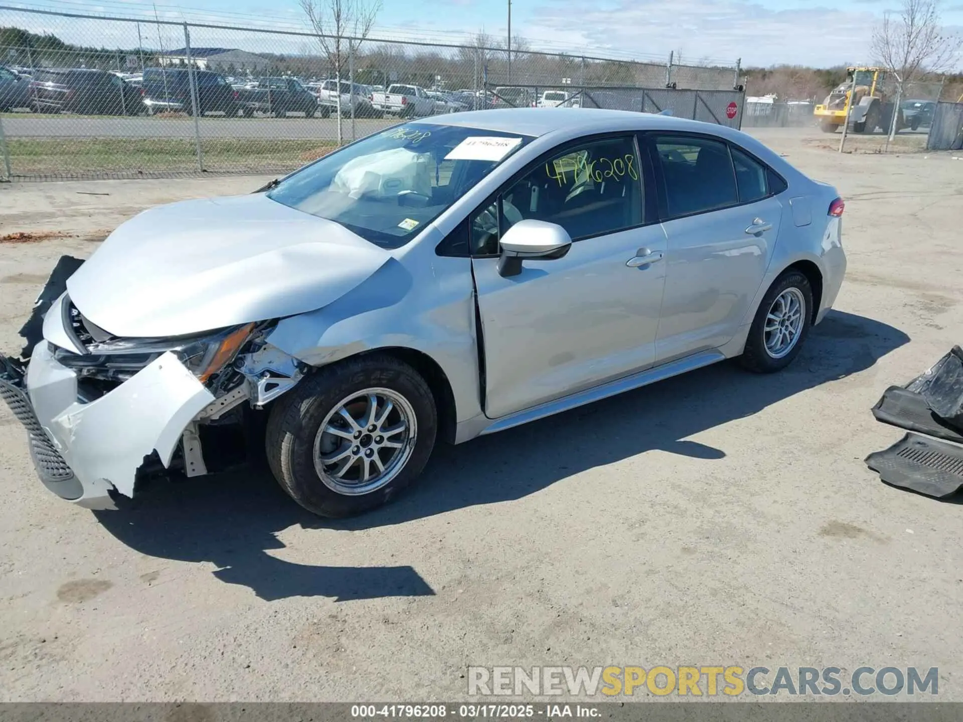 2 fotografías del automóvil dañado JTDEAMDE0NJ043464 TOYOTA COROLLA 2022
