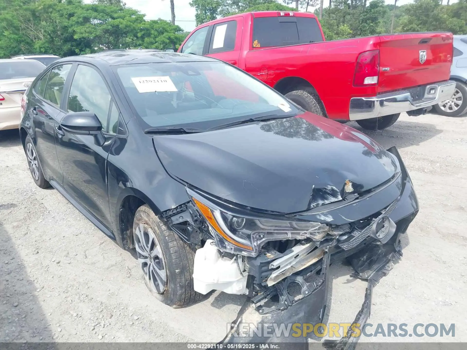 1 fotografías del automóvil dañado JTDEAMDE0NJ046753 TOYOTA COROLLA 2022
