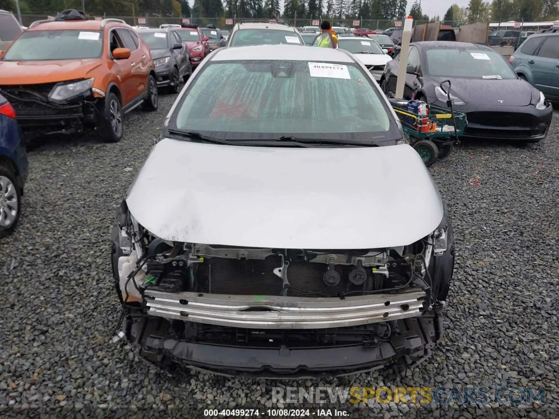 13 fotografías del automóvil dañado JTDEAMDE0NJ047613 TOYOTA COROLLA 2022