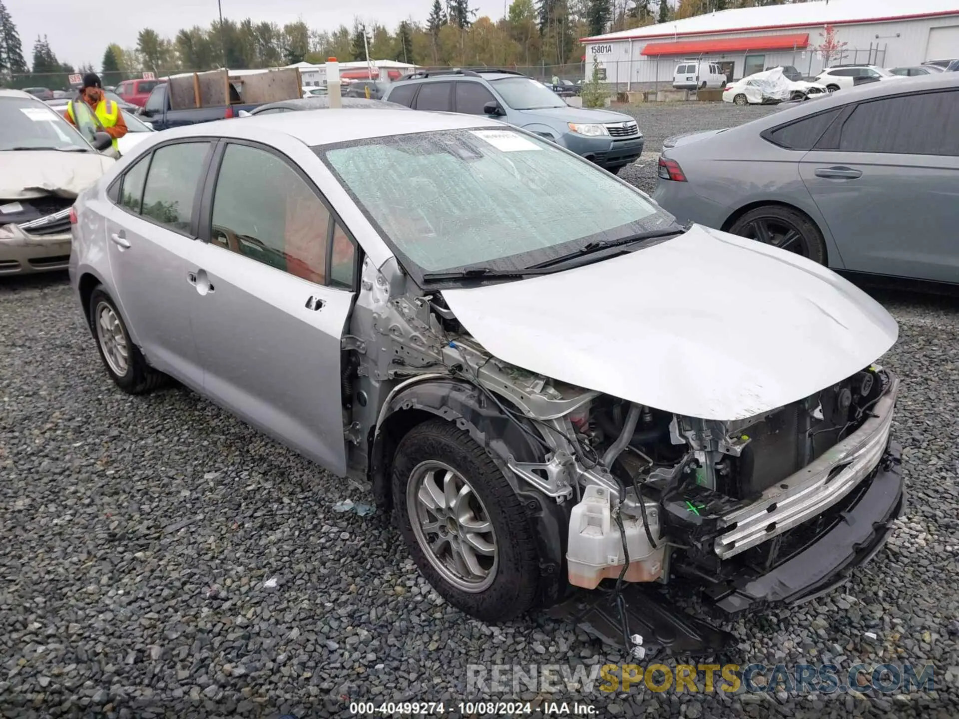 14 fotografías del automóvil dañado JTDEAMDE0NJ047613 TOYOTA COROLLA 2022