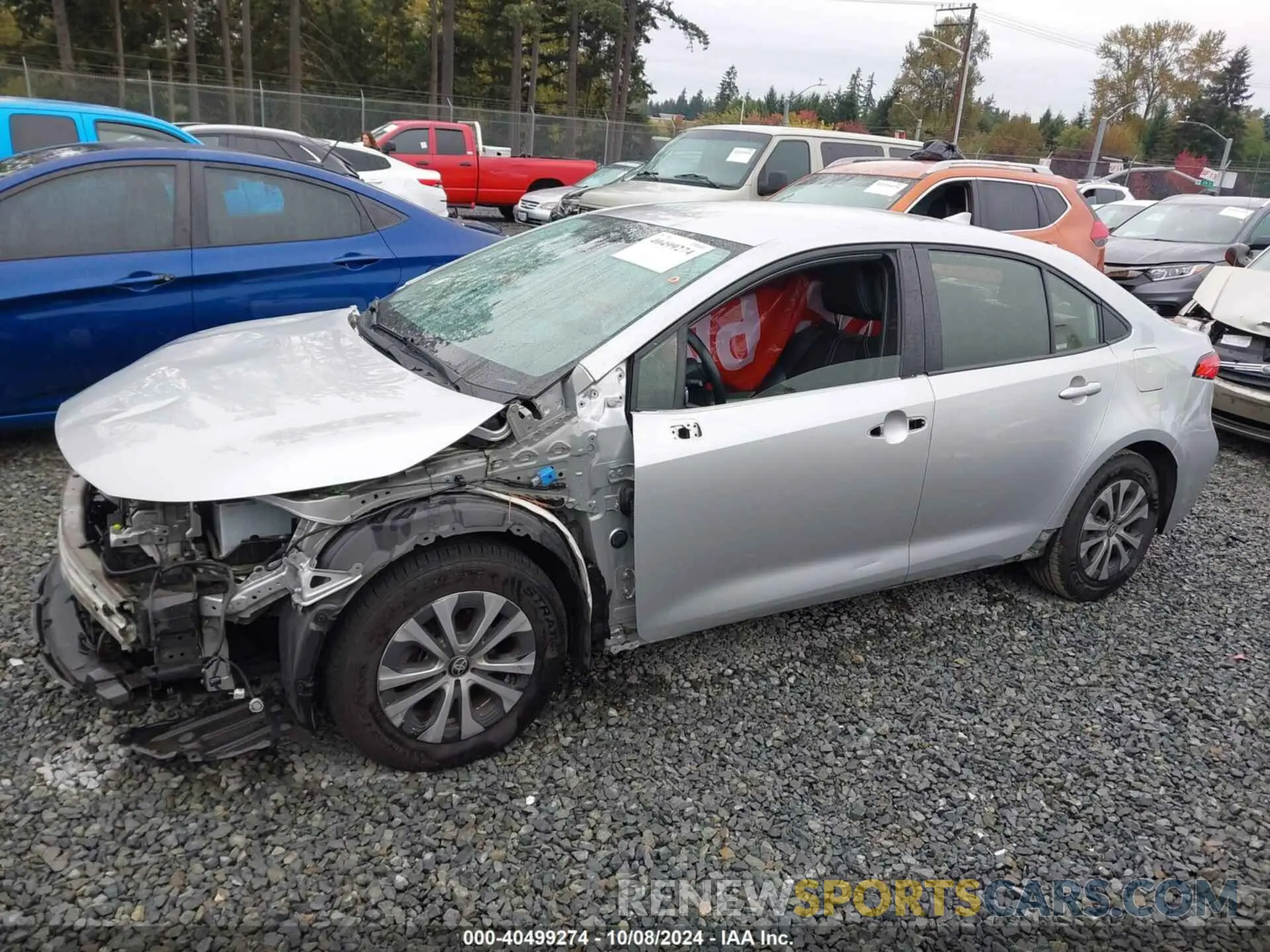 15 fotografías del automóvil dañado JTDEAMDE0NJ047613 TOYOTA COROLLA 2022