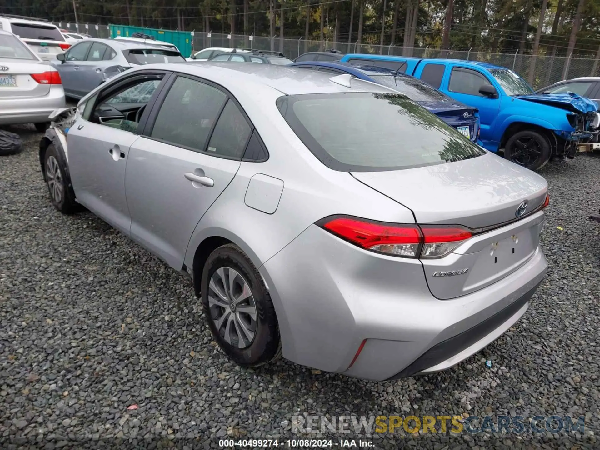 3 fotografías del automóvil dañado JTDEAMDE0NJ047613 TOYOTA COROLLA 2022