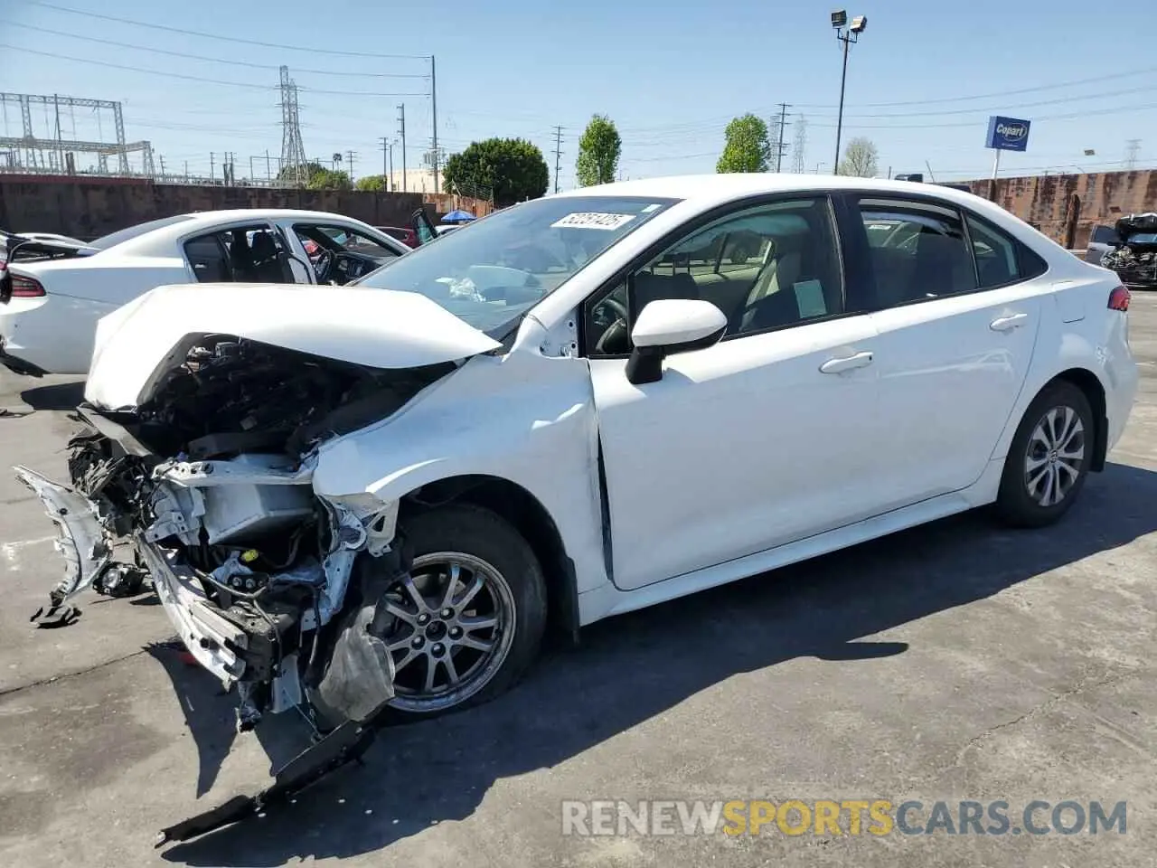 1 fotografías del automóvil dañado JTDEAMDE0NJ054691 TOYOTA COROLLA 2022