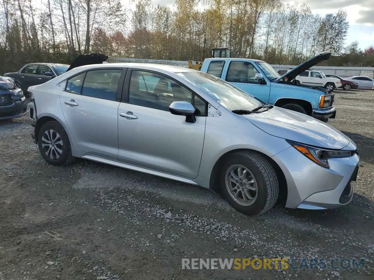 4 fotografías del automóvil dañado JTDEAMDE0NJ056067 TOYOTA COROLLA 2022