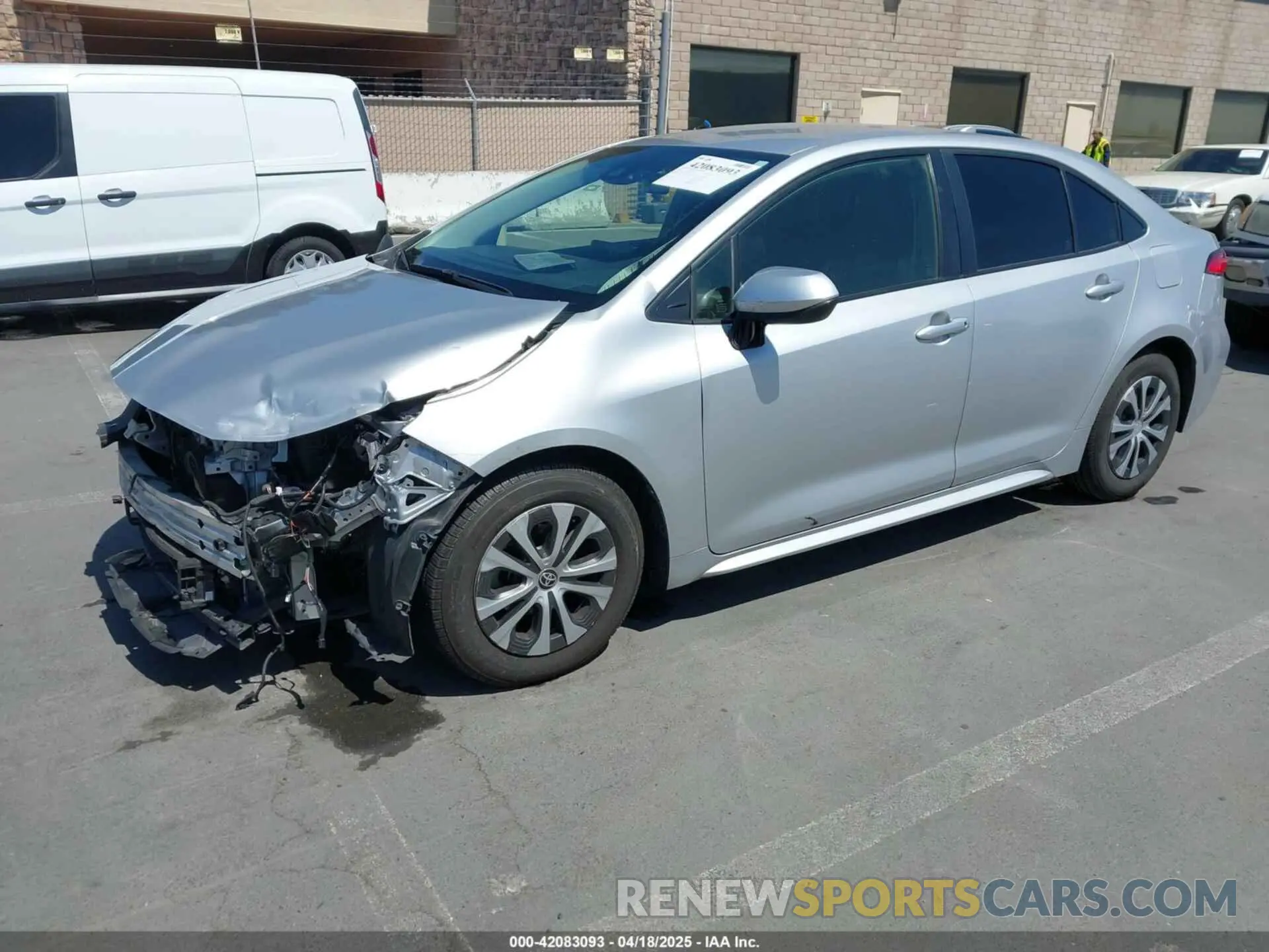 2 fotografías del automóvil dañado JTDEAMDE0NJ056831 TOYOTA COROLLA 2022