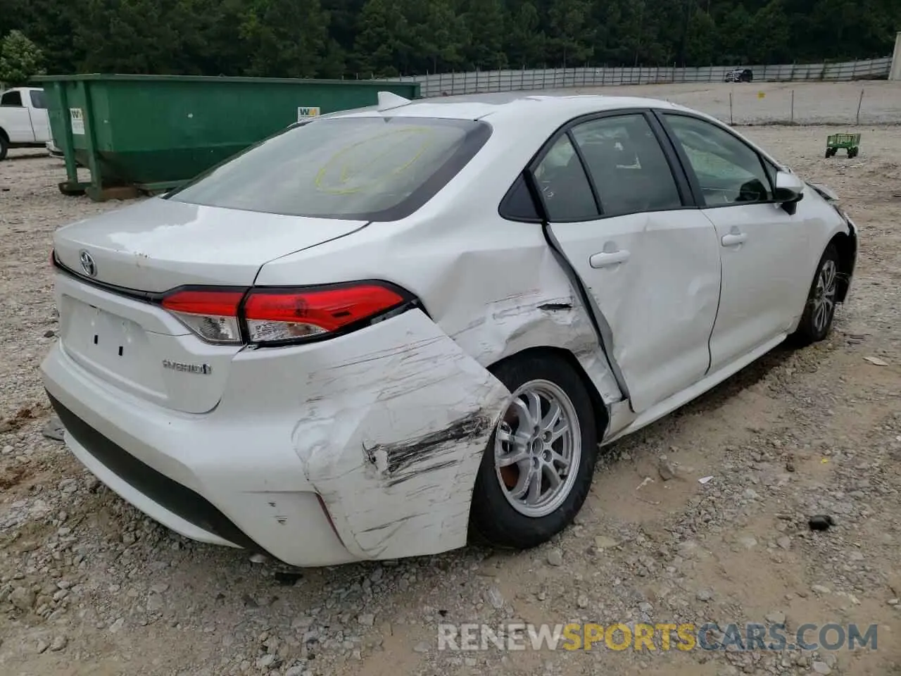 4 fotografías del automóvil dañado JTDEAMDE1N3010705 TOYOTA COROLLA 2022