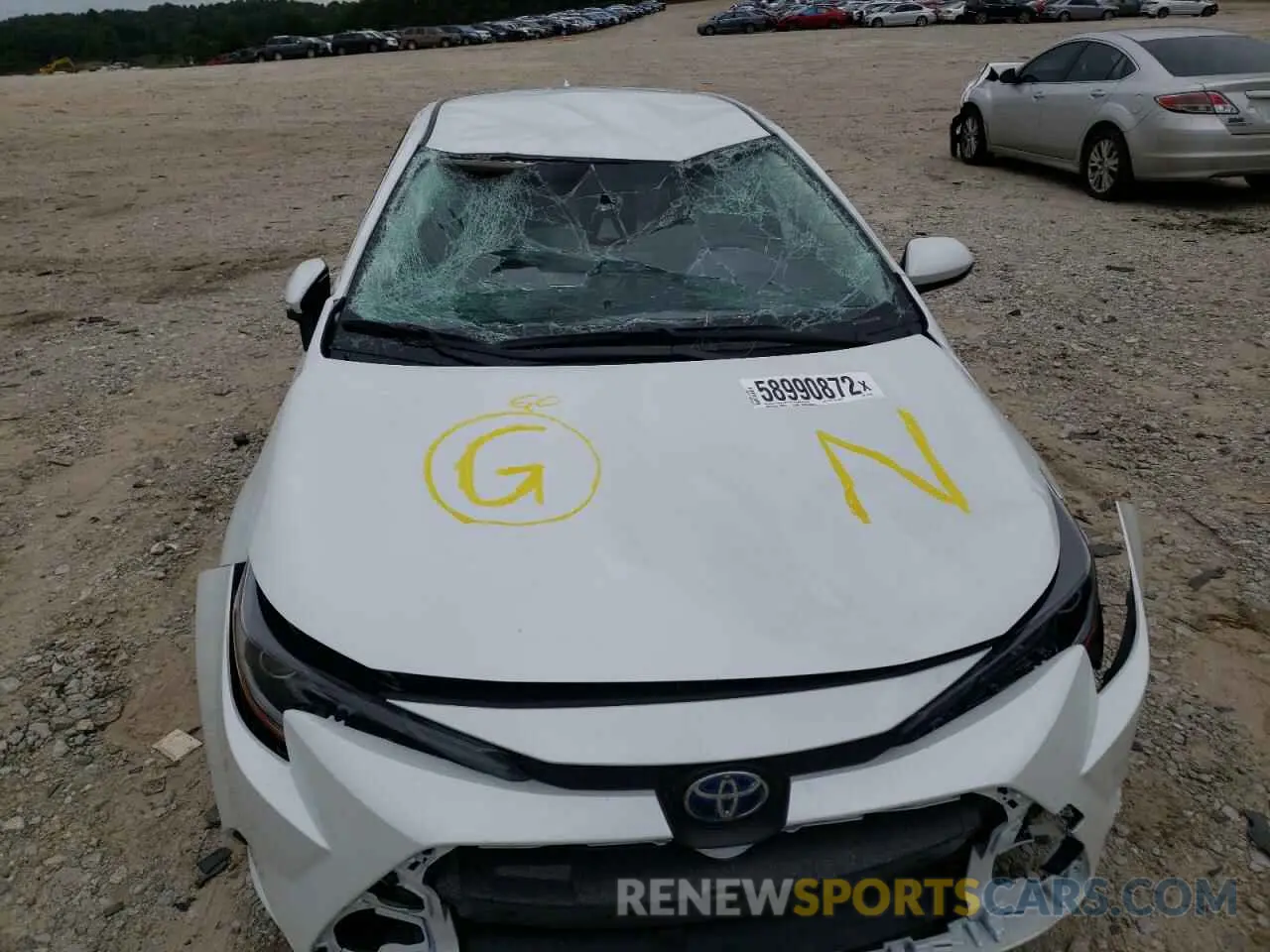 9 fotografías del automóvil dañado JTDEAMDE1N3010705 TOYOTA COROLLA 2022