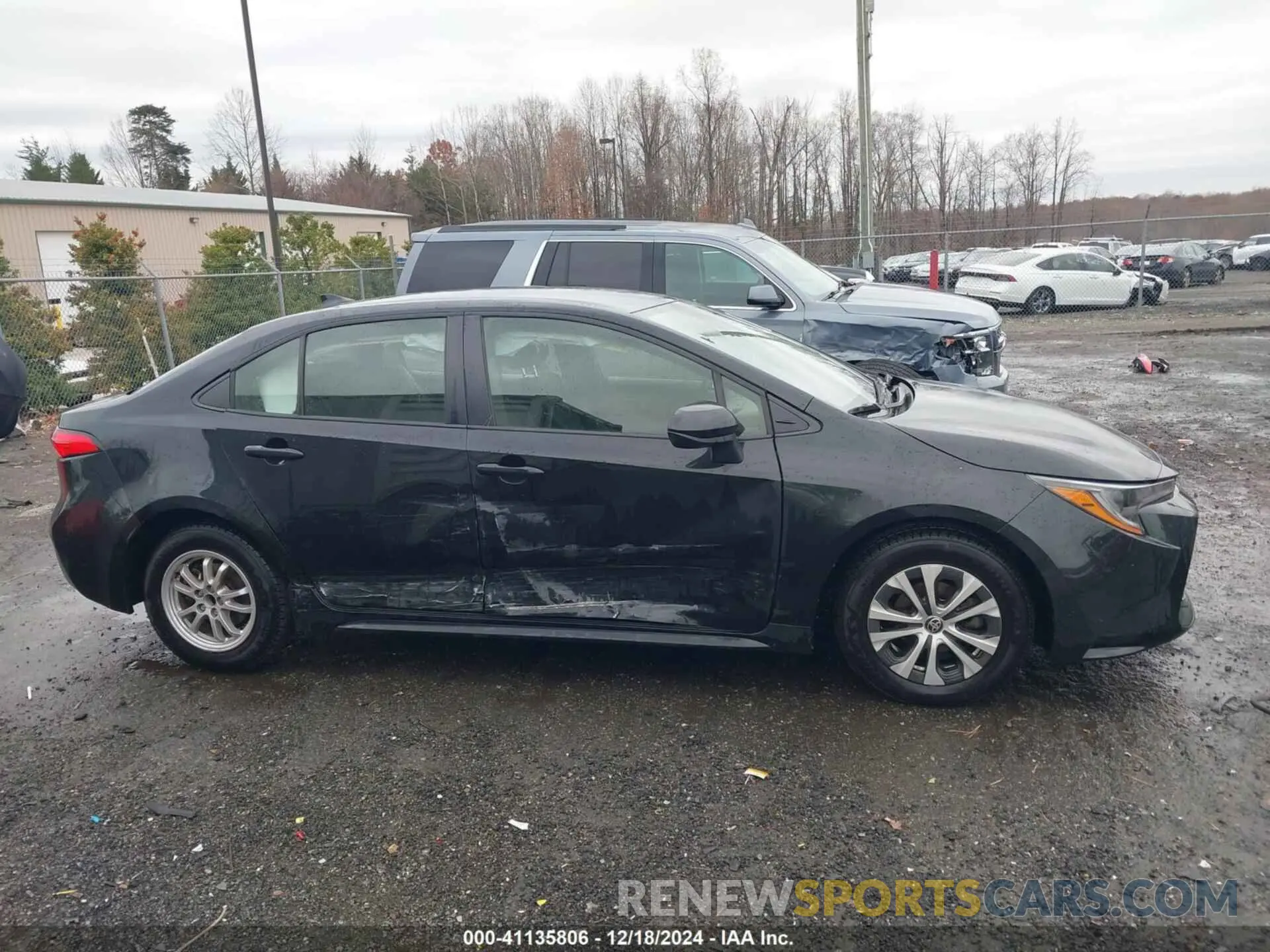 13 fotografías del automóvil dañado JTDEAMDE1NJ044316 TOYOTA COROLLA 2022