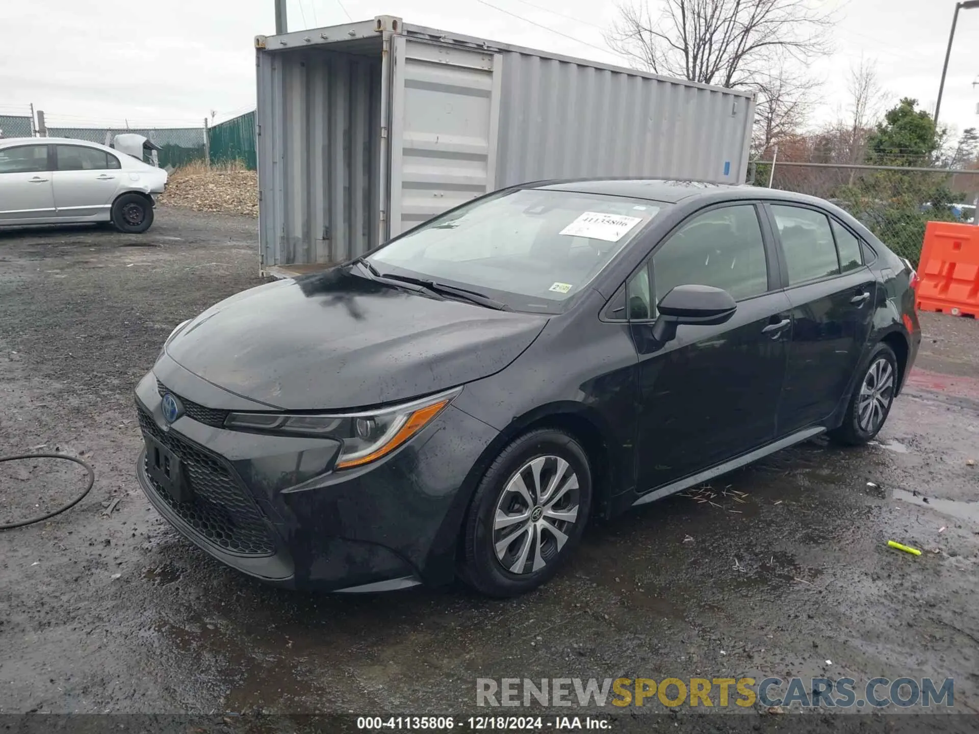 2 fotografías del automóvil dañado JTDEAMDE1NJ044316 TOYOTA COROLLA 2022