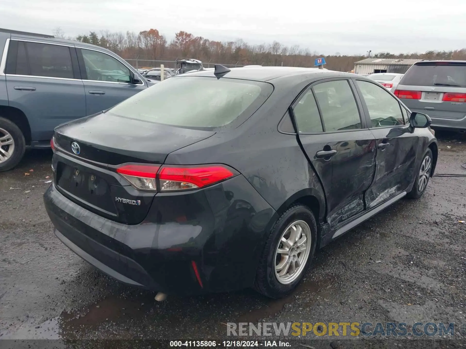 4 fotografías del automóvil dañado JTDEAMDE1NJ044316 TOYOTA COROLLA 2022