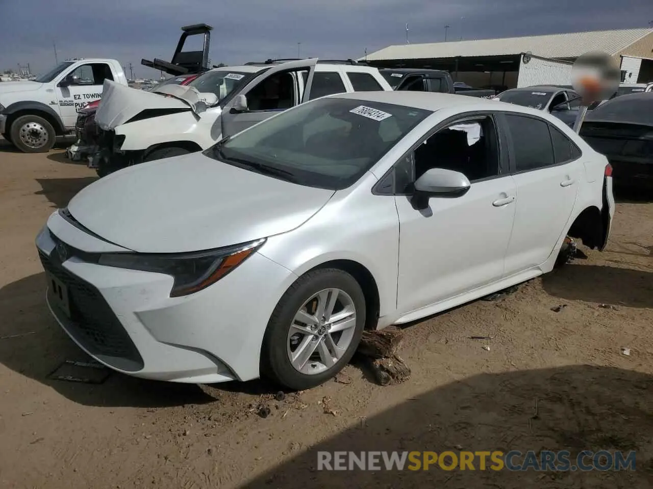 1 fotografías del automóvil dañado JTDEAMDE1NJ053985 TOYOTA COROLLA 2022