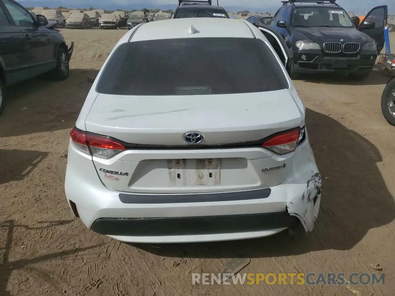 6 fotografías del automóvil dañado JTDEAMDE1NJ053985 TOYOTA COROLLA 2022