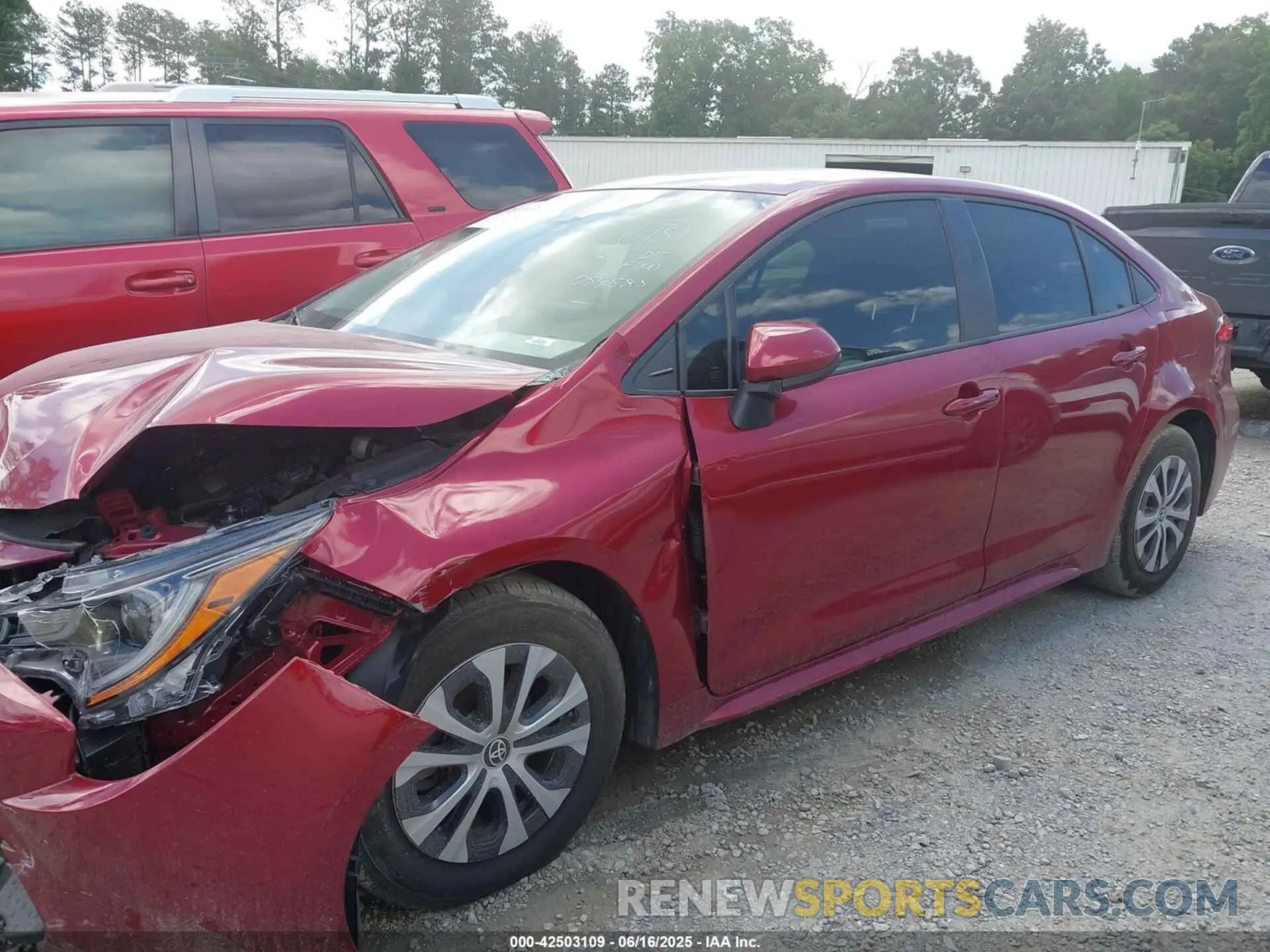 14 fotografías del automóvil dañado JTDEAMDE1NJ054585 TOYOTA COROLLA 2022