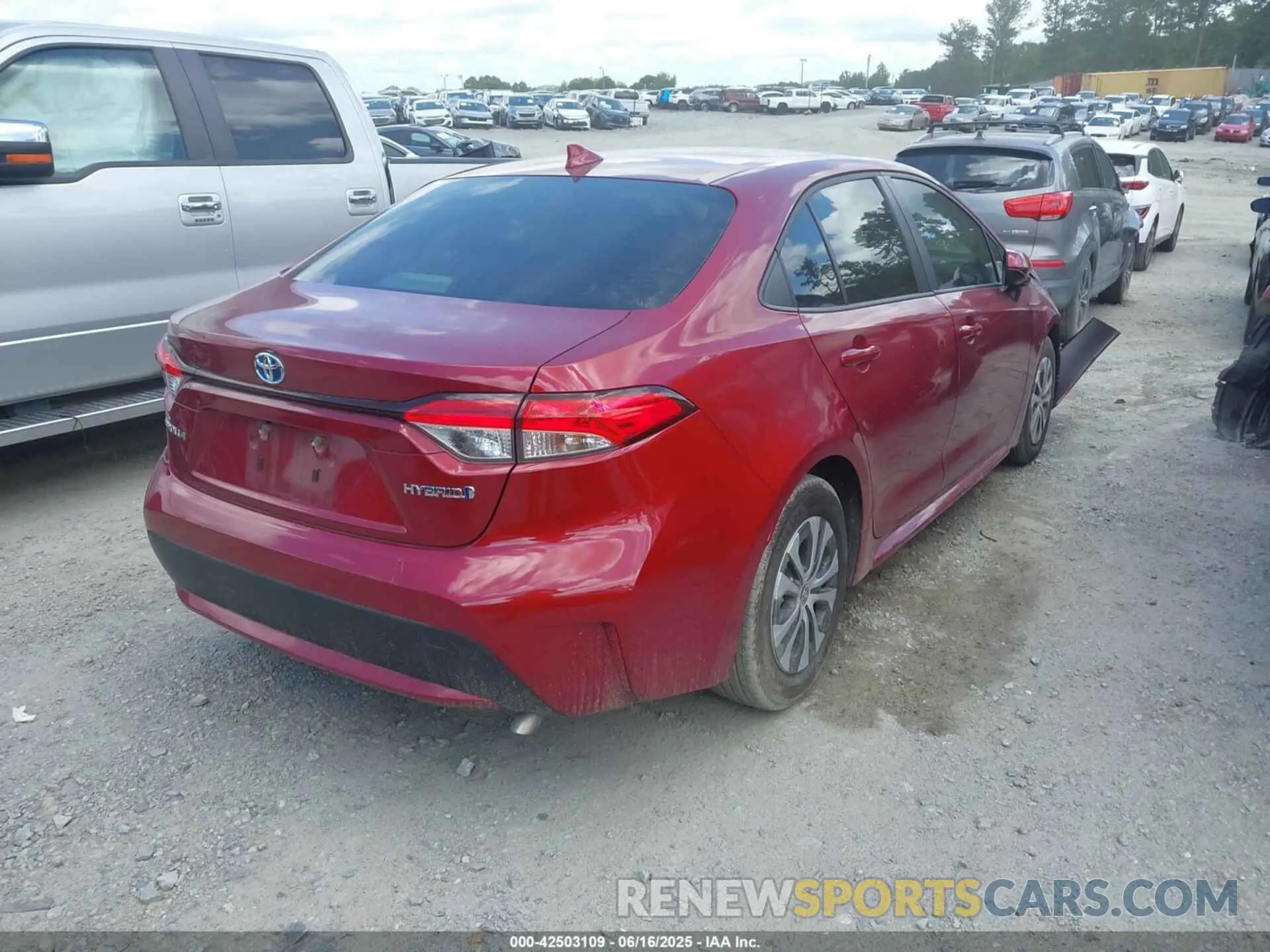 4 fotografías del automóvil dañado JTDEAMDE1NJ054585 TOYOTA COROLLA 2022