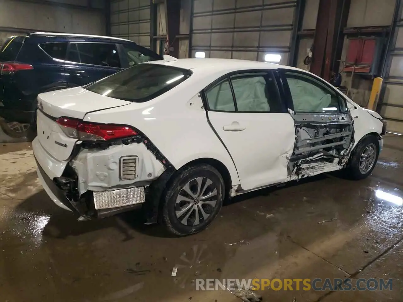 3 fotografías del automóvil dañado JTDEAMDE2N3009501 TOYOTA COROLLA 2022