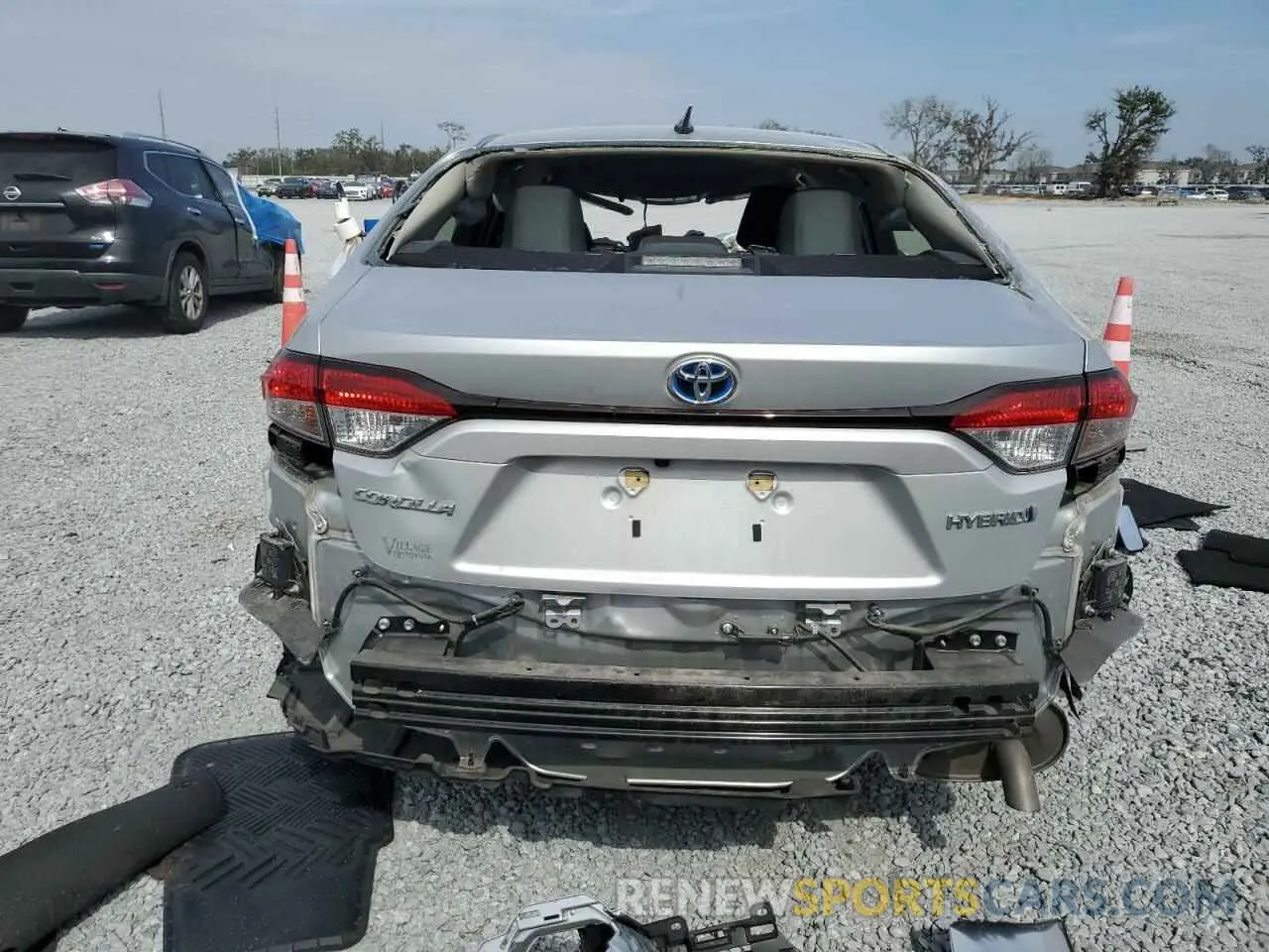 6 fotografías del automóvil dañado JTDEAMDE2NJ039965 TOYOTA COROLLA 2022