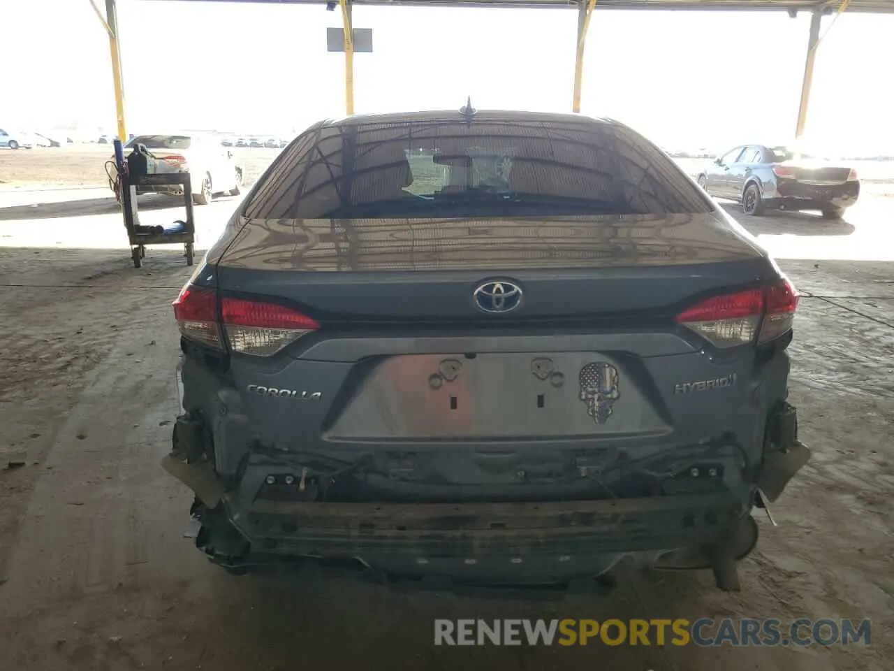 6 fotografías del automóvil dañado JTDEAMDE2NJ039982 TOYOTA COROLLA 2022