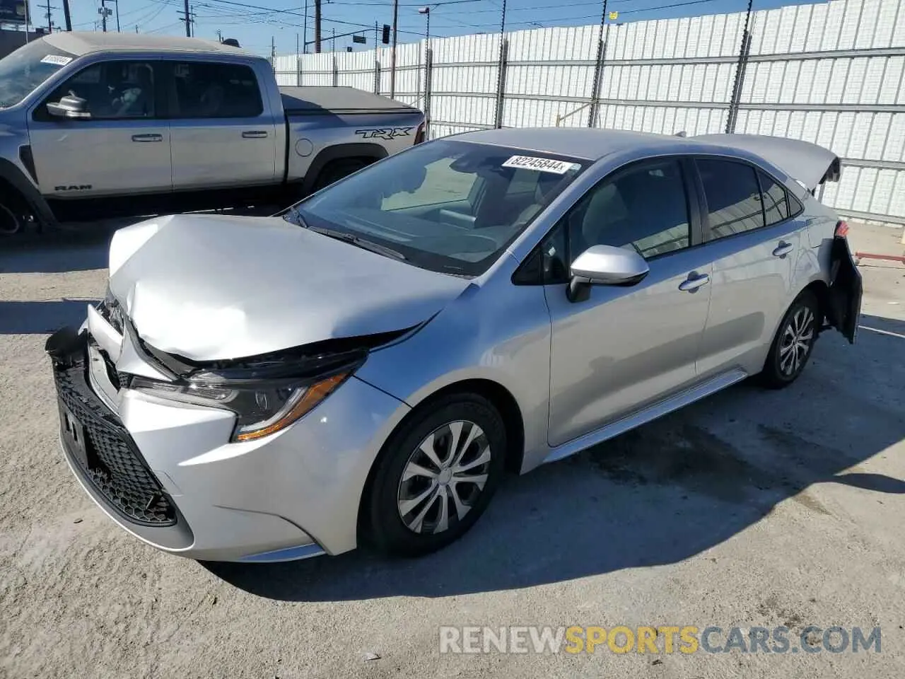 1 fotografías del automóvil dañado JTDEAMDE2NJ040338 TOYOTA COROLLA 2022