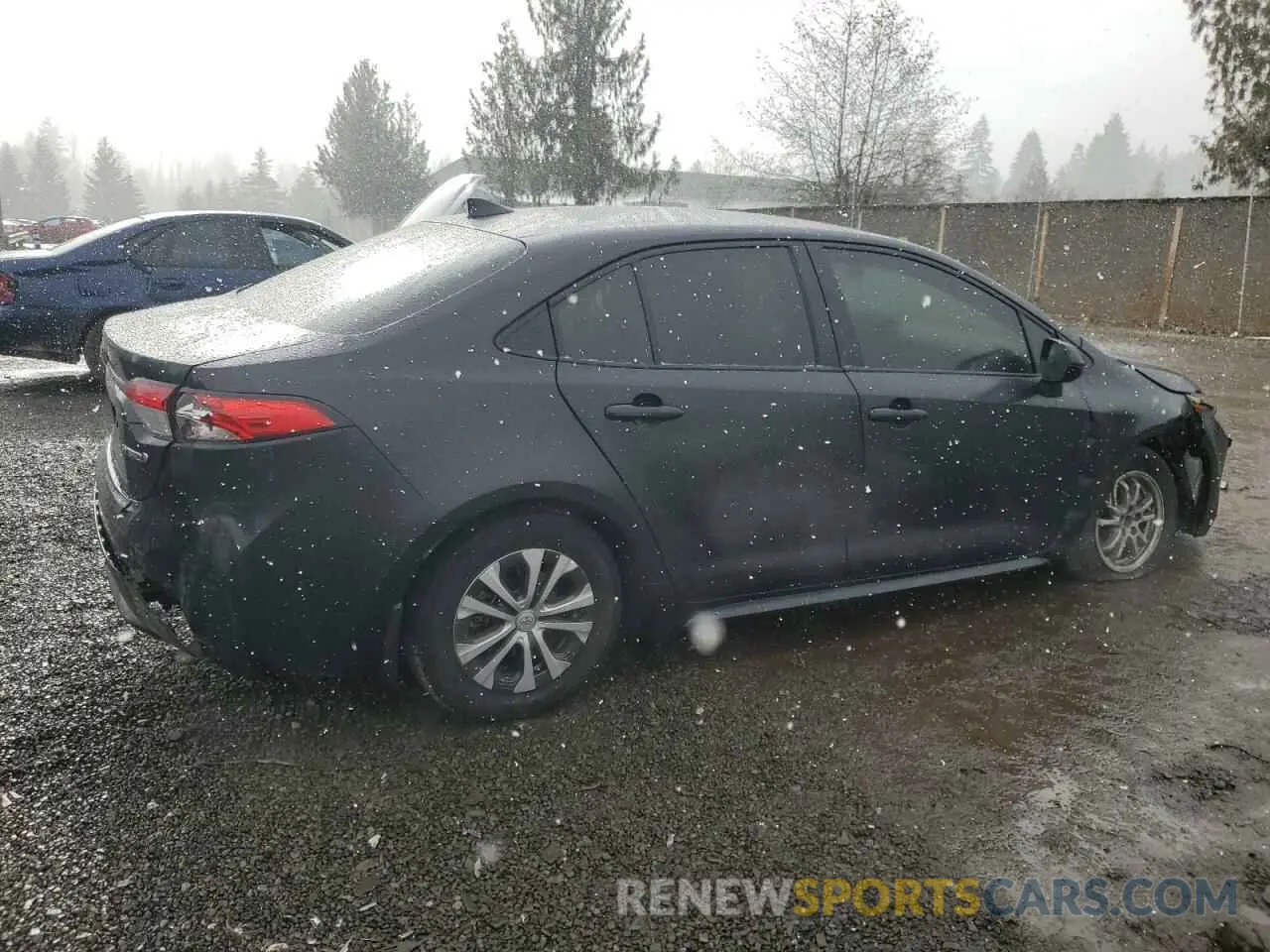 3 fotografías del automóvil dañado JTDEAMDE2NJ048228 TOYOTA COROLLA 2022