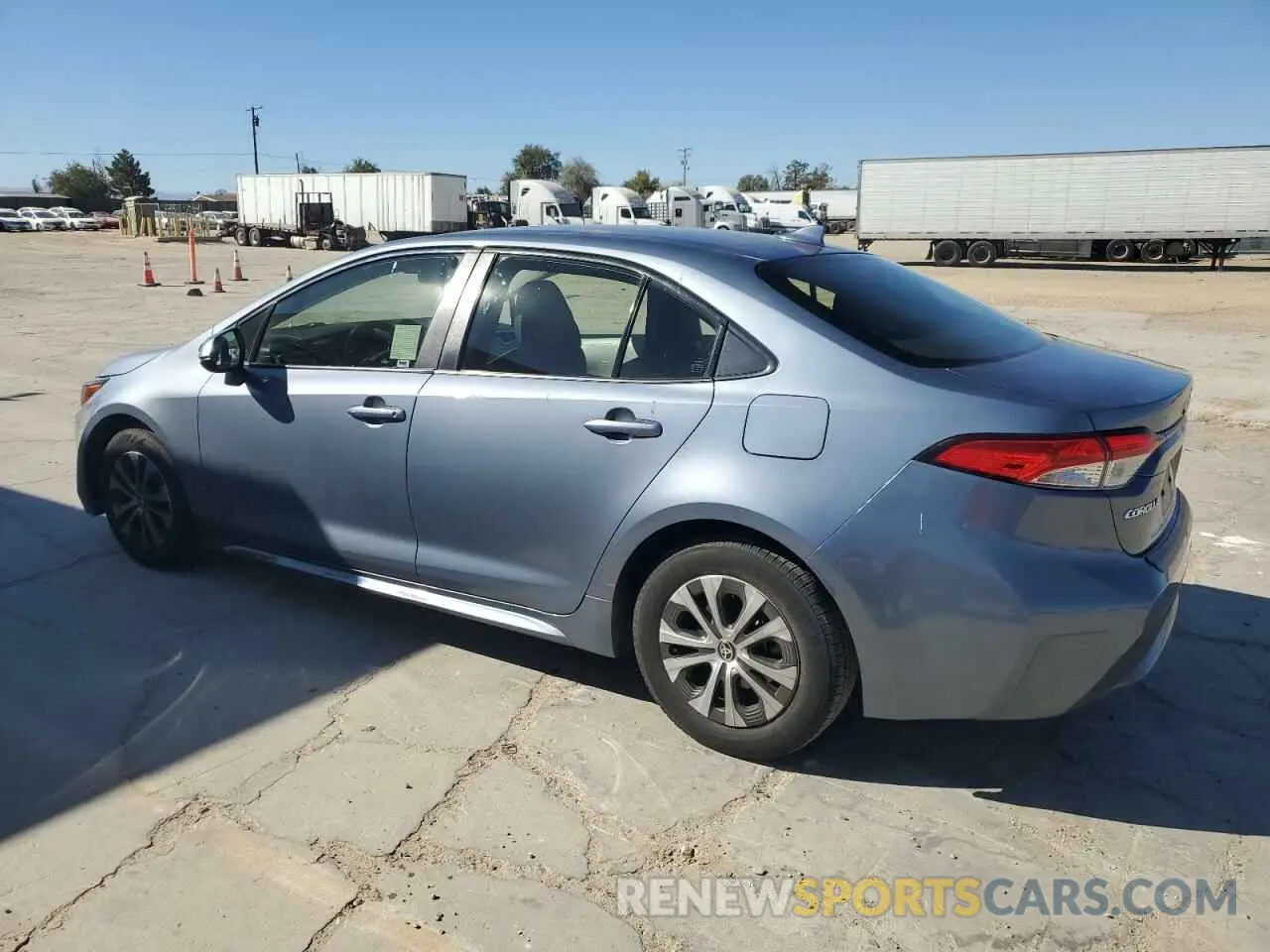 2 fotografías del automóvil dañado JTDEAMDE2NJ048620 TOYOTA COROLLA 2022