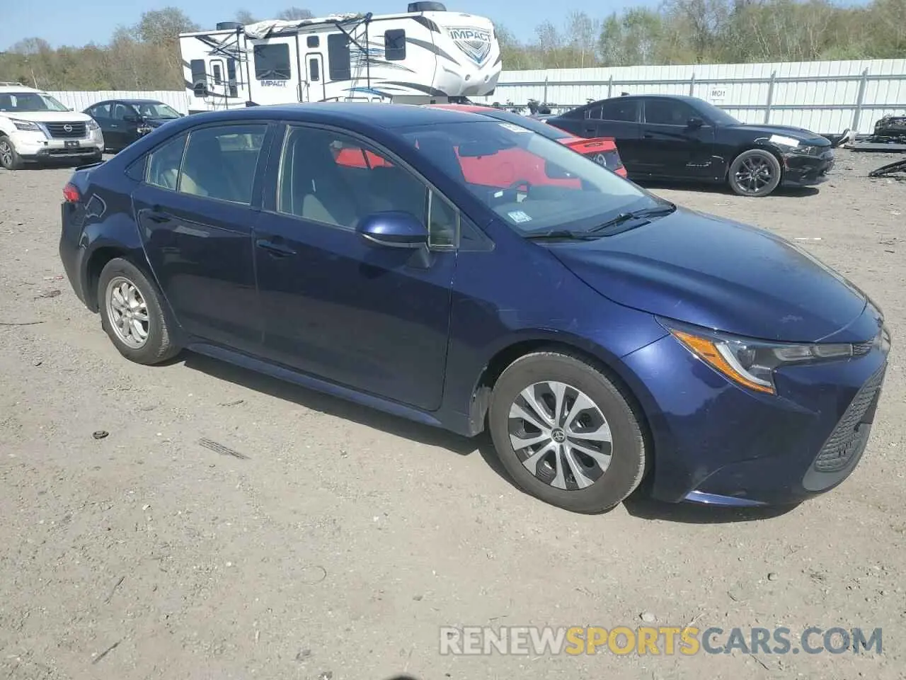4 fotografías del automóvil dañado JTDEAMDE2NJ049461 TOYOTA COROLLA 2022