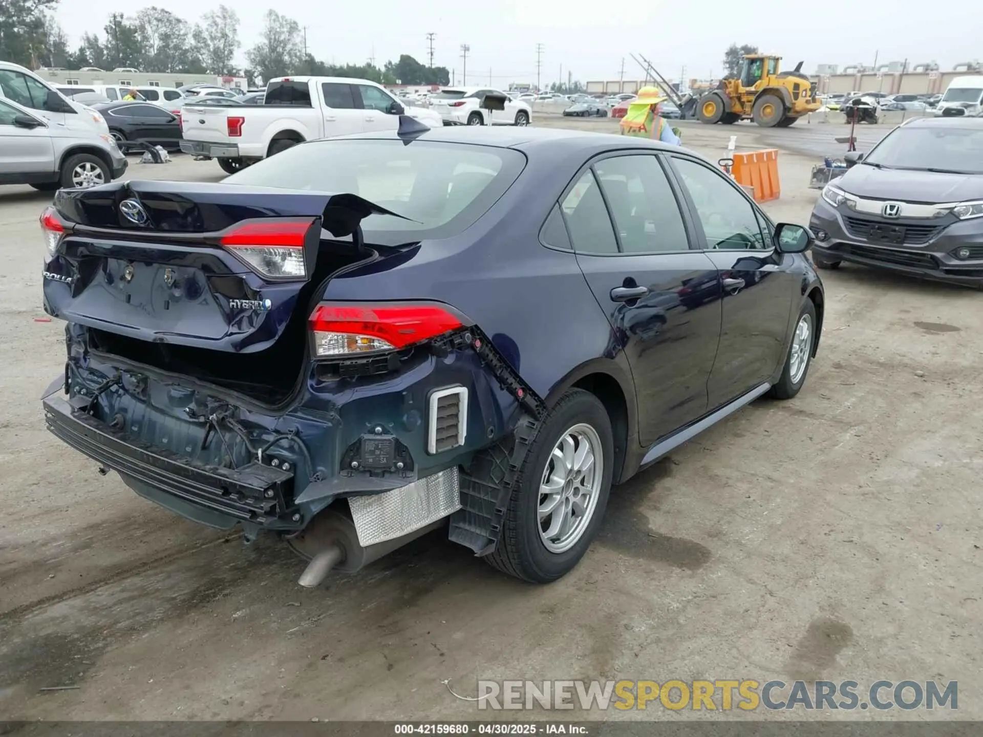 4 fotografías del automóvil dañado JTDEAMDE2NJ051761 TOYOTA COROLLA 2022