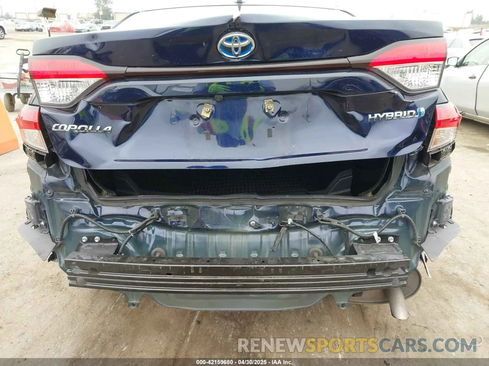 6 fotografías del automóvil dañado JTDEAMDE2NJ051761 TOYOTA COROLLA 2022
