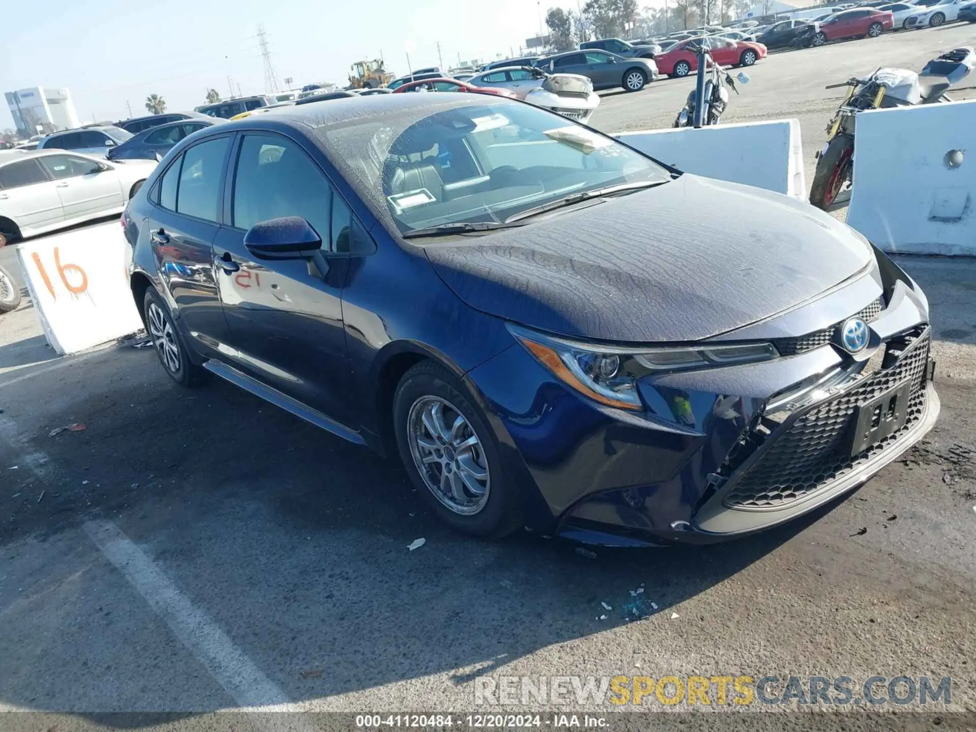 1 fotografías del automóvil dañado JTDEAMDE2NJ055180 TOYOTA COROLLA 2022