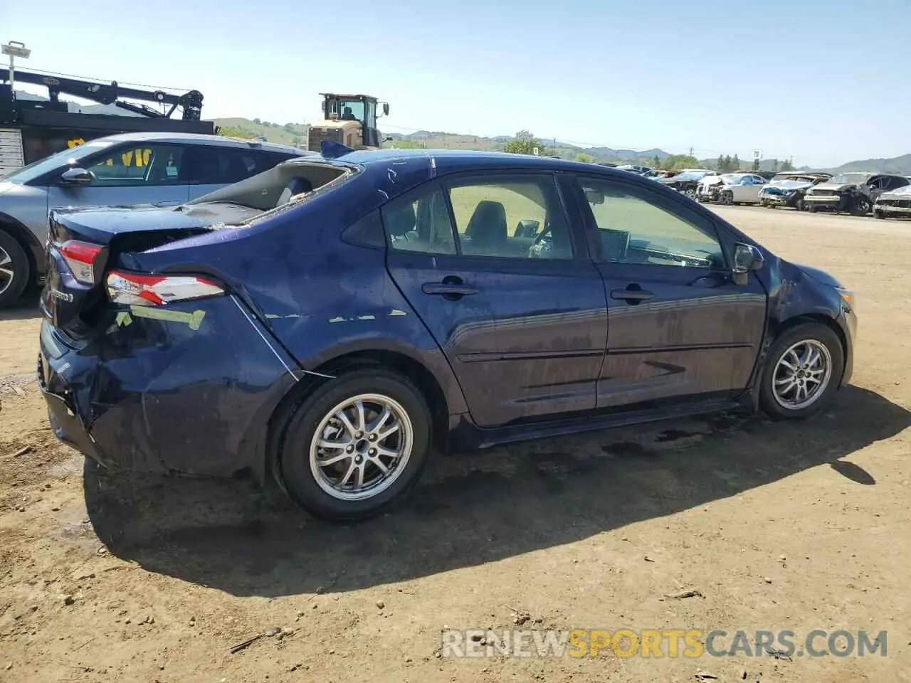 3 fotografías del automóvil dañado JTDEAMDE2NJ060024 TOYOTA COROLLA 2022