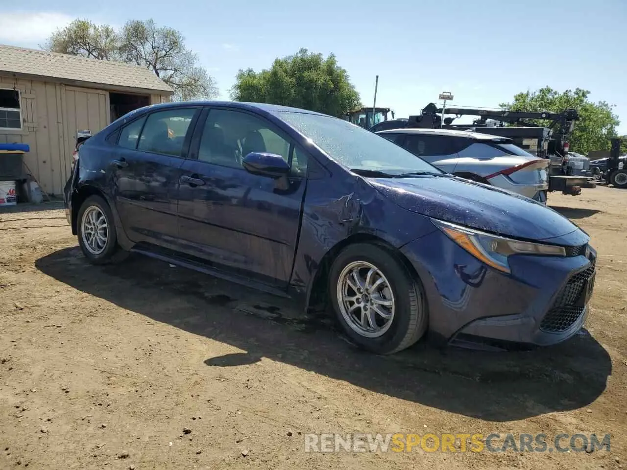 4 fotografías del automóvil dañado JTDEAMDE2NJ060024 TOYOTA COROLLA 2022