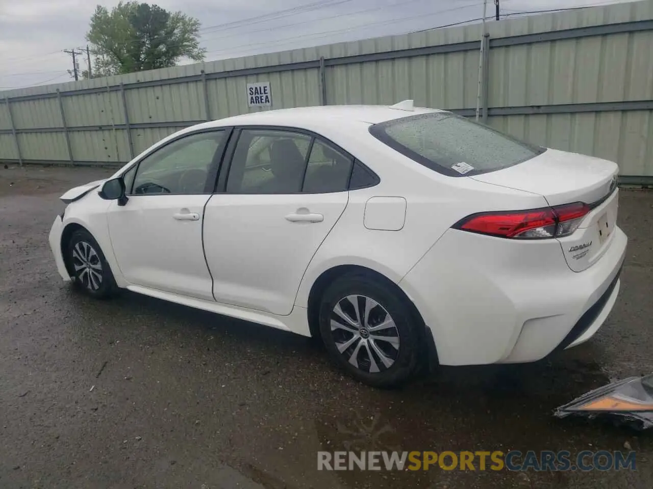 2 fotografías del automóvil dañado JTDEAMDE3N3012231 TOYOTA COROLLA 2022