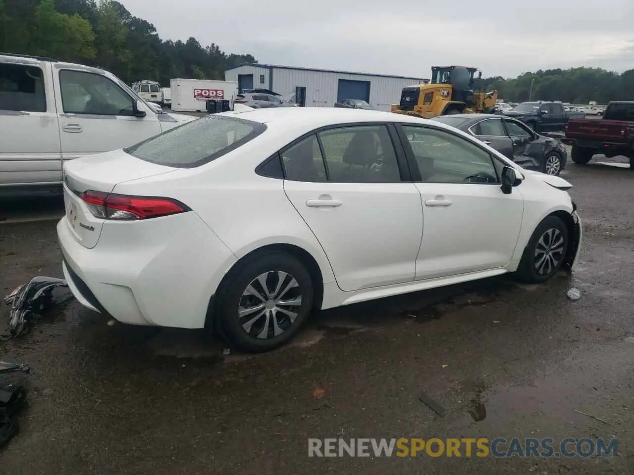 3 fotografías del automóvil dañado JTDEAMDE3N3012231 TOYOTA COROLLA 2022