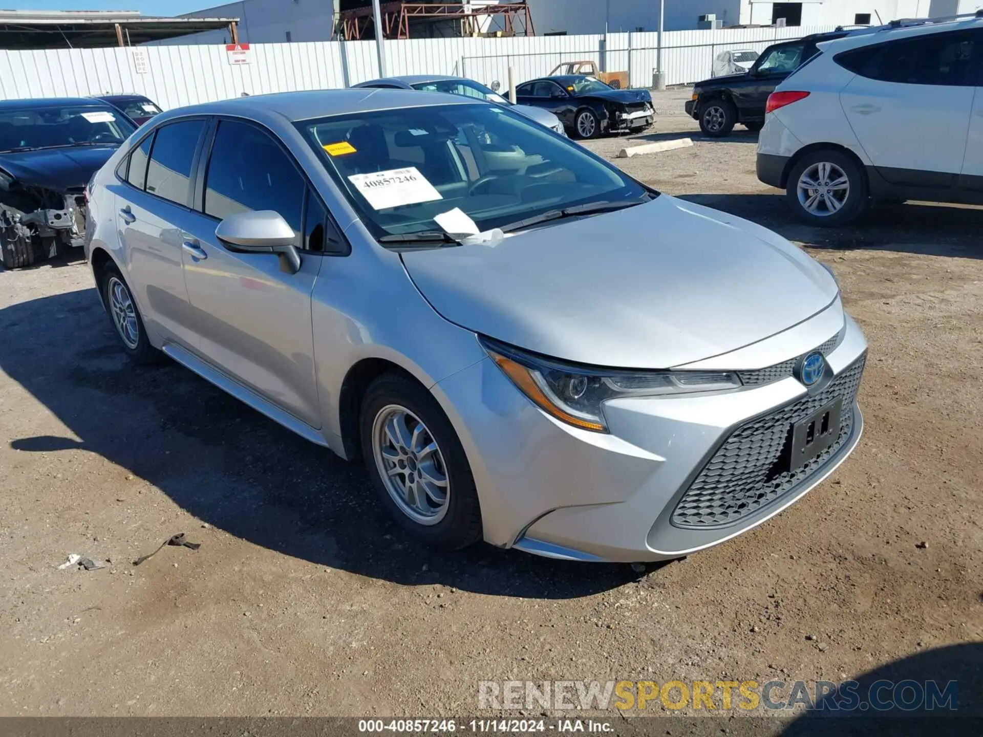 1 fotografías del automóvil dañado JTDEAMDE3NJ039151 TOYOTA COROLLA 2022