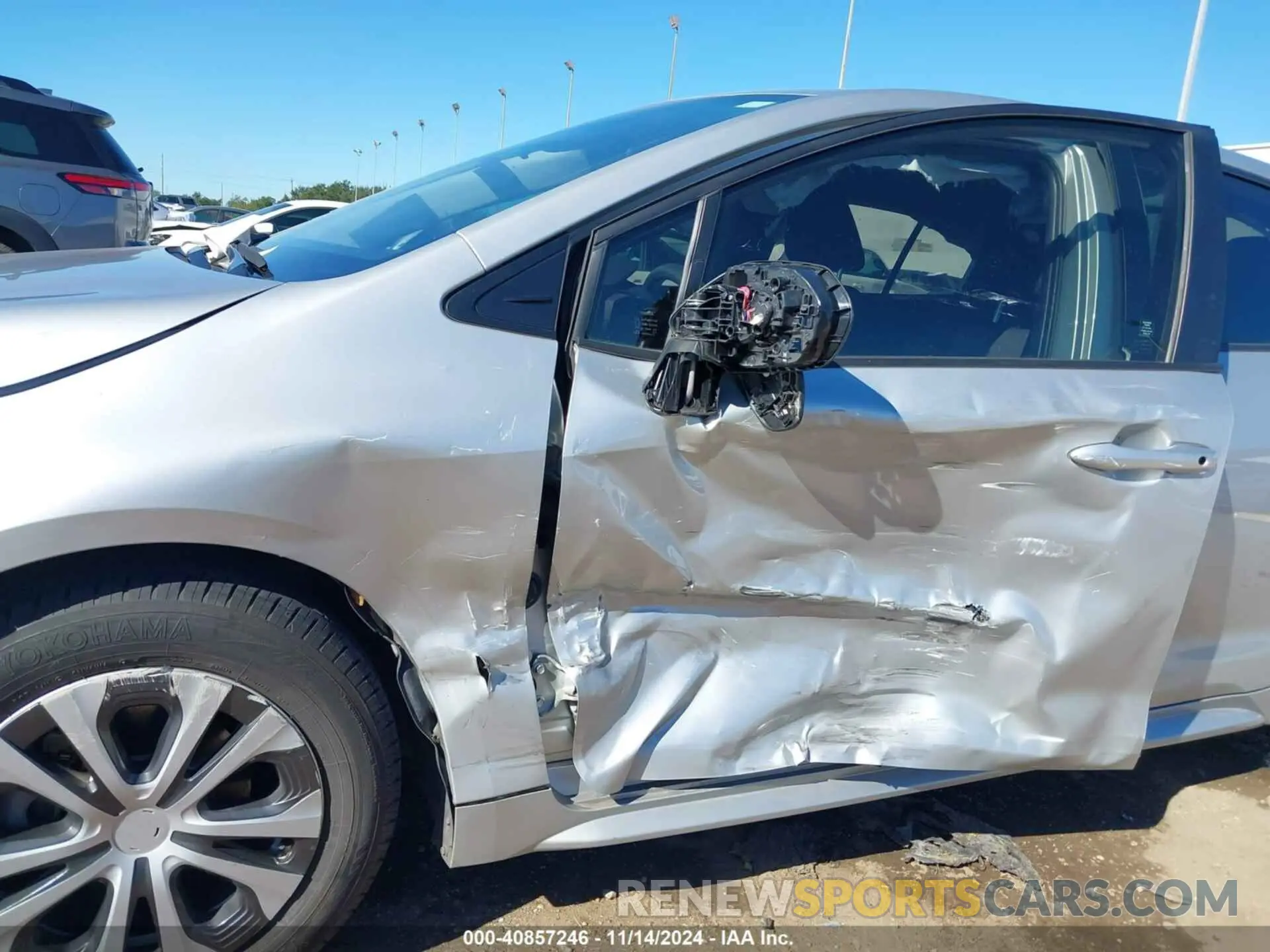 6 fotografías del automóvil dañado JTDEAMDE3NJ039151 TOYOTA COROLLA 2022