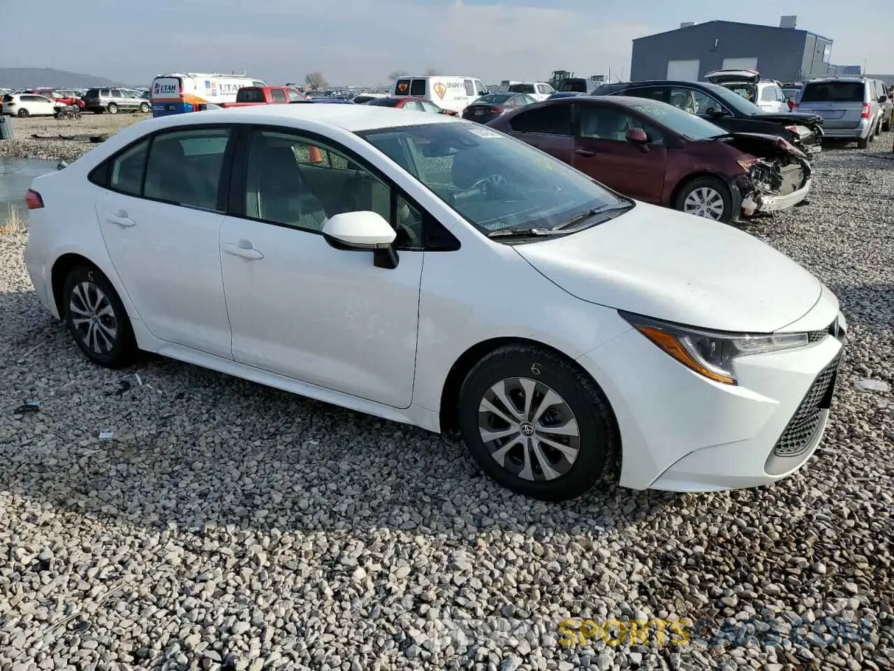 4 fotografías del automóvil dañado JTDEAMDE3NJ040056 TOYOTA COROLLA 2022