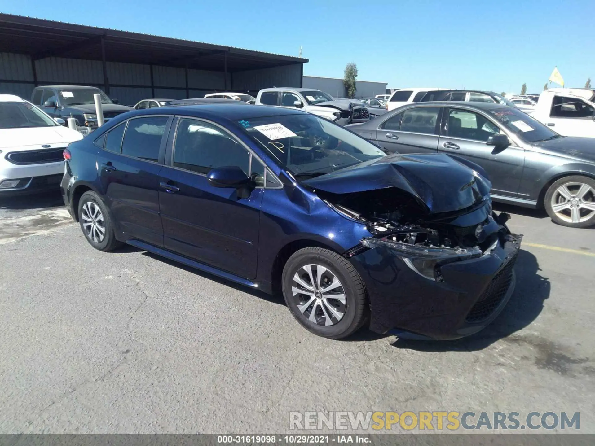 1 fotografías del automóvil dañado JTDEAMDE3NJ042440 TOYOTA COROLLA 2022