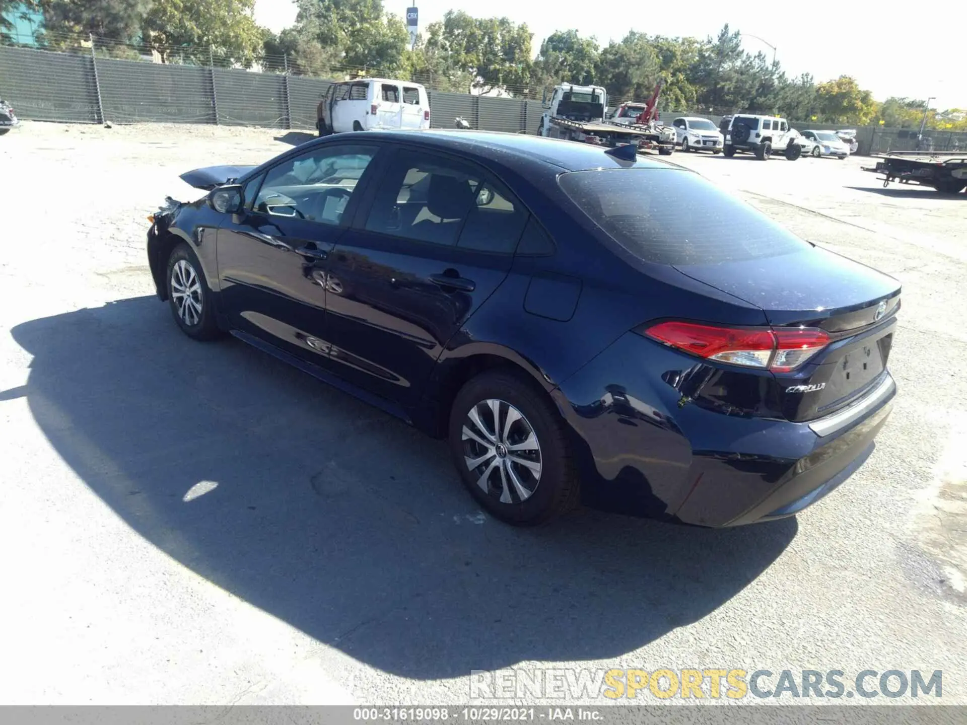 3 fotografías del automóvil dañado JTDEAMDE3NJ042440 TOYOTA COROLLA 2022