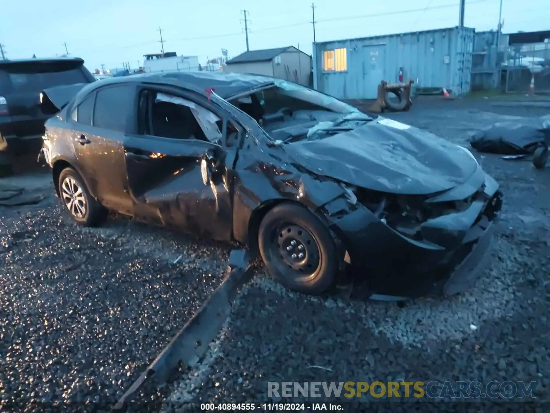 1 fotografías del automóvil dañado JTDEAMDE3NJ045869 TOYOTA COROLLA 2022