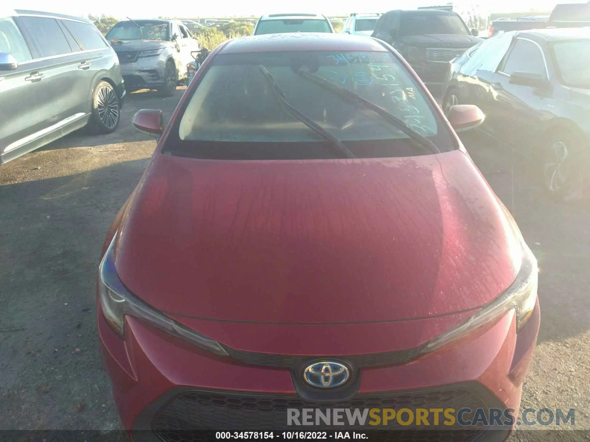 6 fotografías del automóvil dañado JTDEAMDE3NJ053275 TOYOTA COROLLA 2022