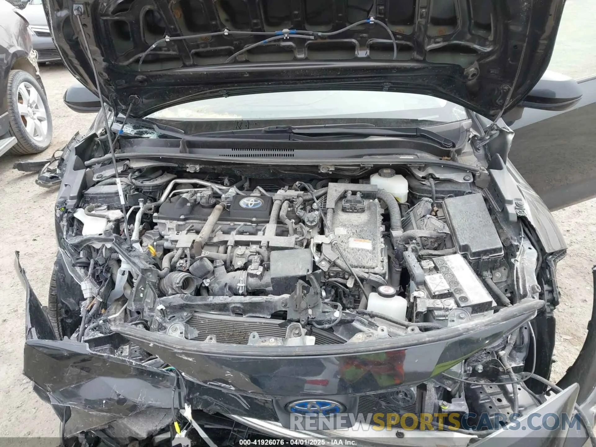 10 fotografías del automóvil dañado JTDEAMDE3NJ055155 TOYOTA COROLLA 2022