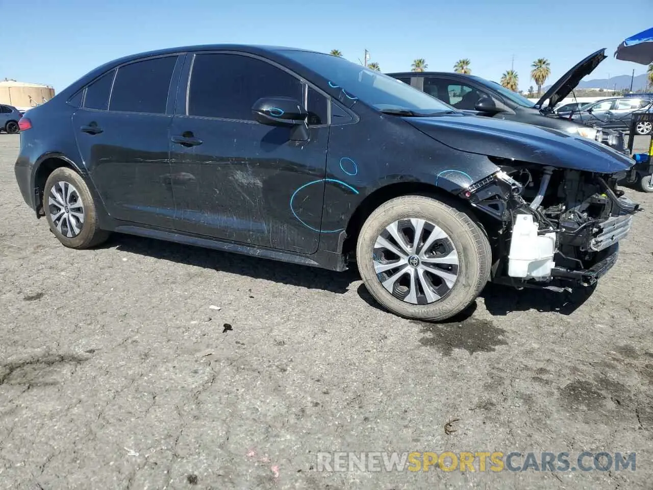 4 fotografías del automóvil dañado JTDEAMDE3NJ059500 TOYOTA COROLLA 2022