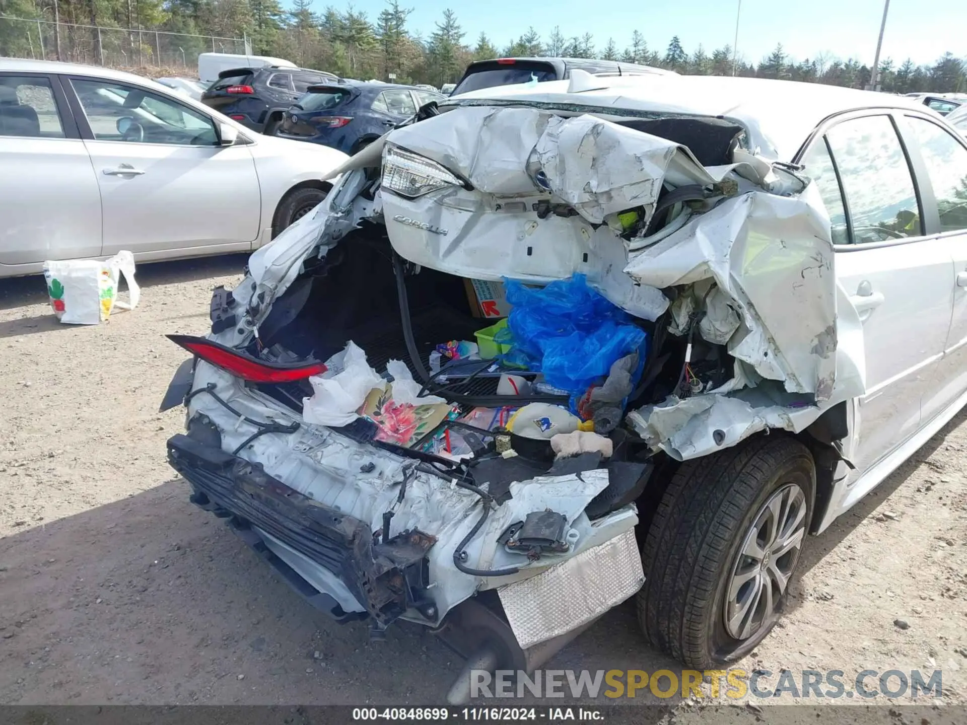 6 fotografías del automóvil dañado JTDEAMDE4N3000394 TOYOTA COROLLA 2022
