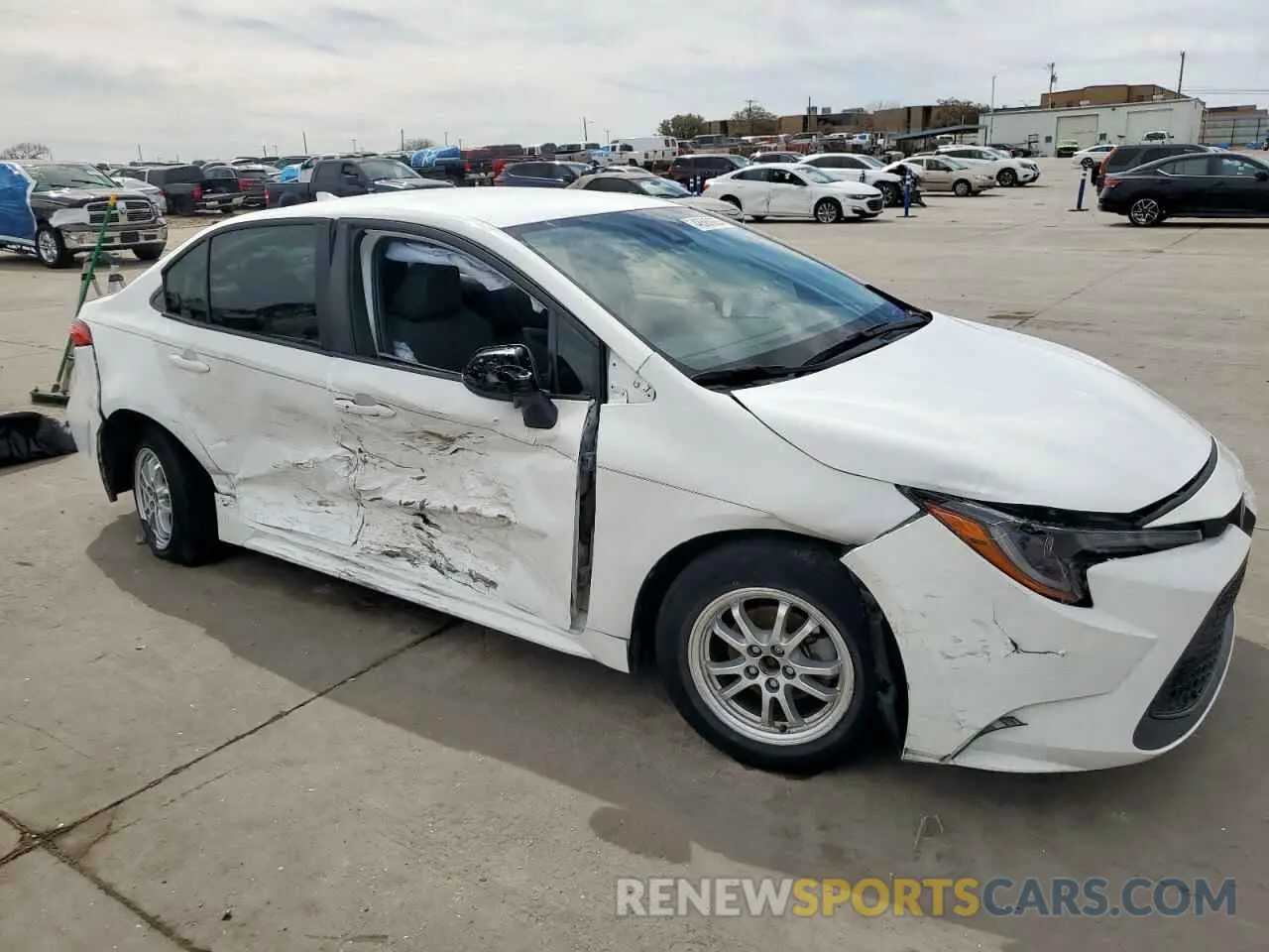 4 fotografías del automóvil dañado JTDEAMDE4NJ040406 TOYOTA COROLLA 2022