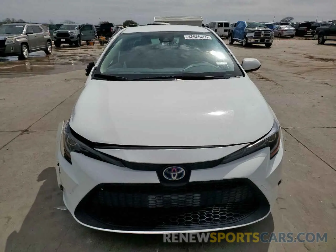 5 fotografías del automóvil dañado JTDEAMDE4NJ040406 TOYOTA COROLLA 2022