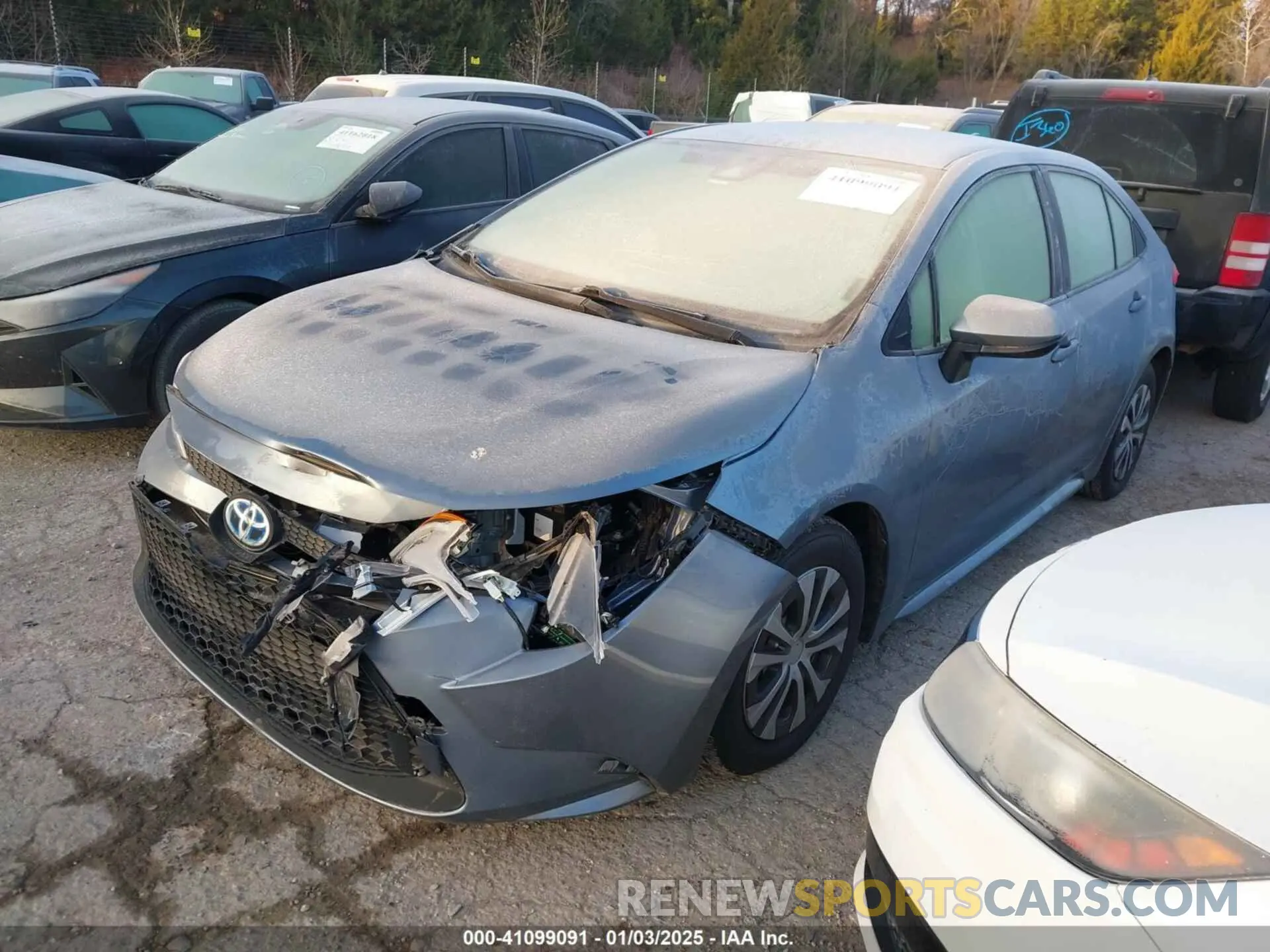 2 fotografías del automóvil dañado JTDEAMDE4NJ042169 TOYOTA COROLLA 2022