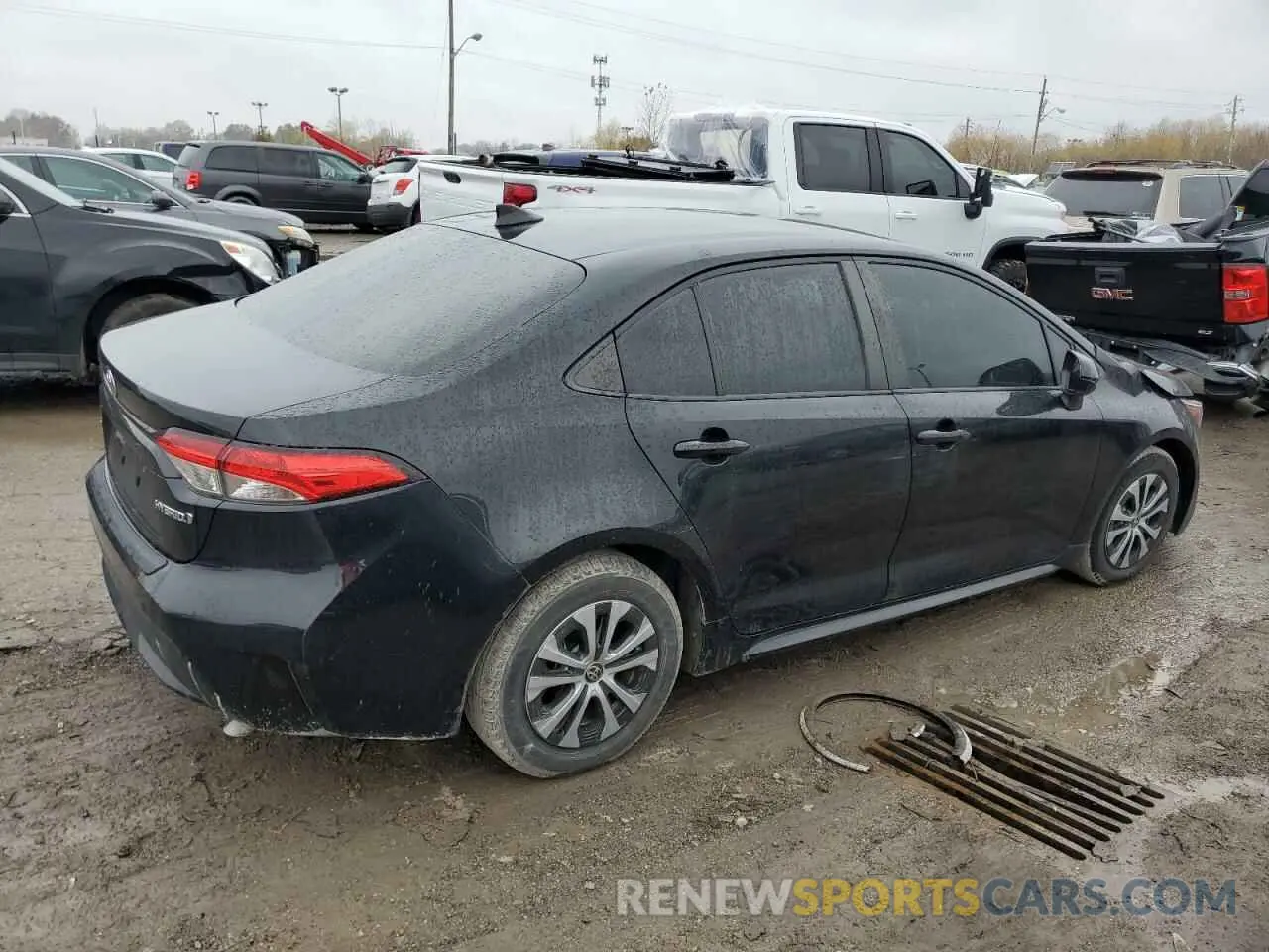 3 fotografías del automóvil dañado JTDEAMDE4NJ042463 TOYOTA COROLLA 2022