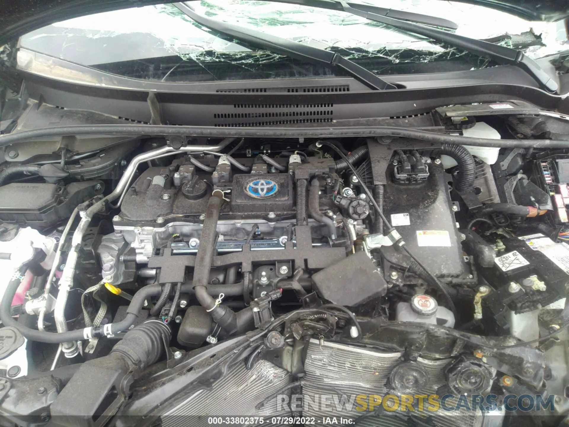 10 fotografías del automóvil dañado JTDEAMDE4NJ045024 TOYOTA COROLLA 2022
