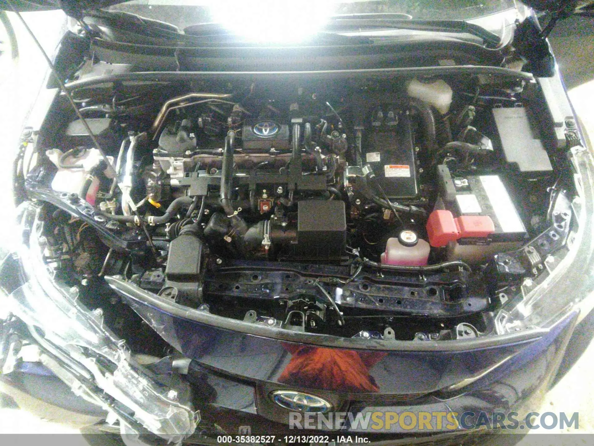 10 fotografías del automóvil dañado JTDEAMDE4NJ051955 TOYOTA COROLLA 2022
