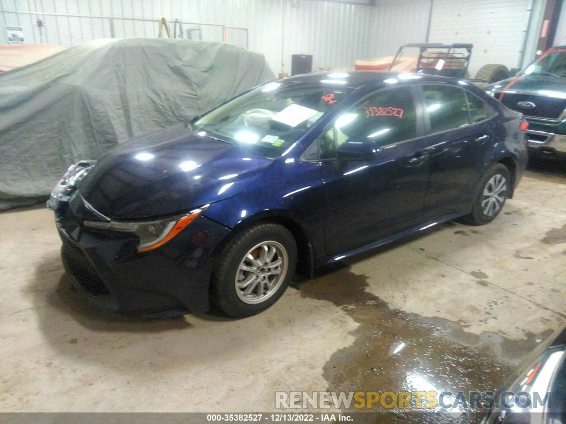 2 fotografías del automóvil dañado JTDEAMDE4NJ051955 TOYOTA COROLLA 2022